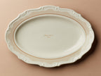 Secondi Teller Oval 38 cm Barock Stripe Gold Amore Senza Fine