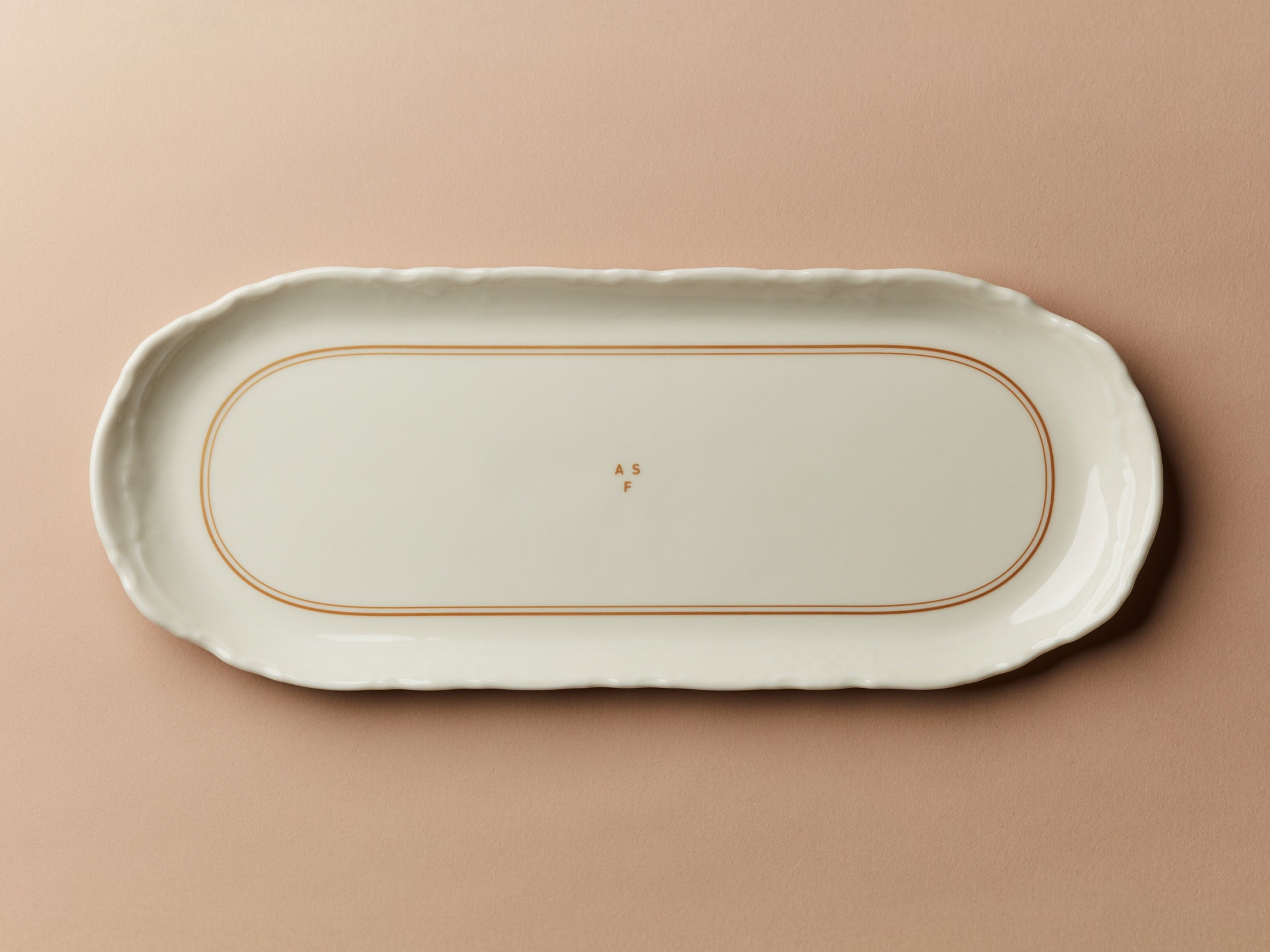 Servierplatte 38 cm Barock Gold ASF