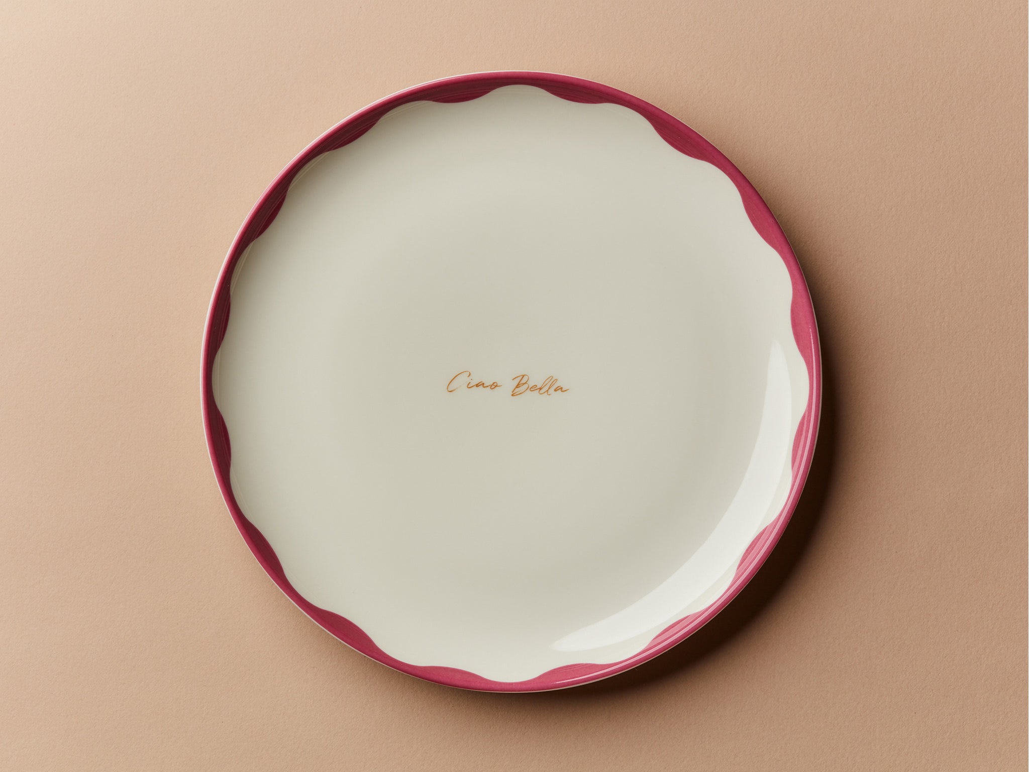 Sharing Teller 20 cm Plain Wave Raspberry Ciao Bella