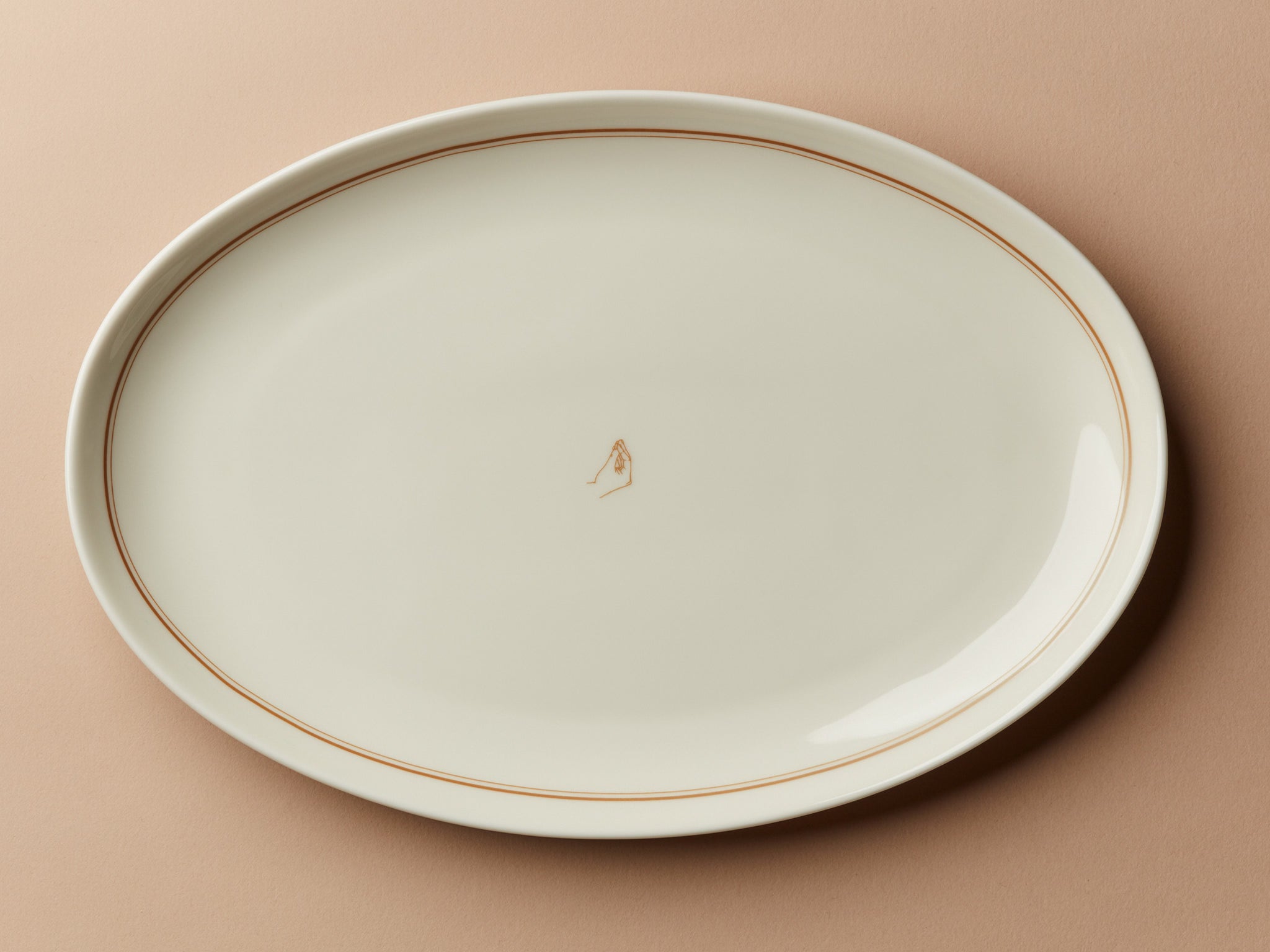 Secondi Teller Oval 31 cm Plain Gold Che Vuoi