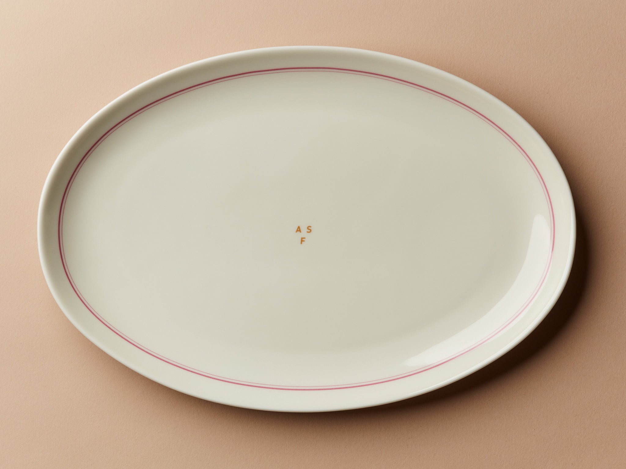 Secondi Teller Oval 31 cm Plain Raspberry ASF