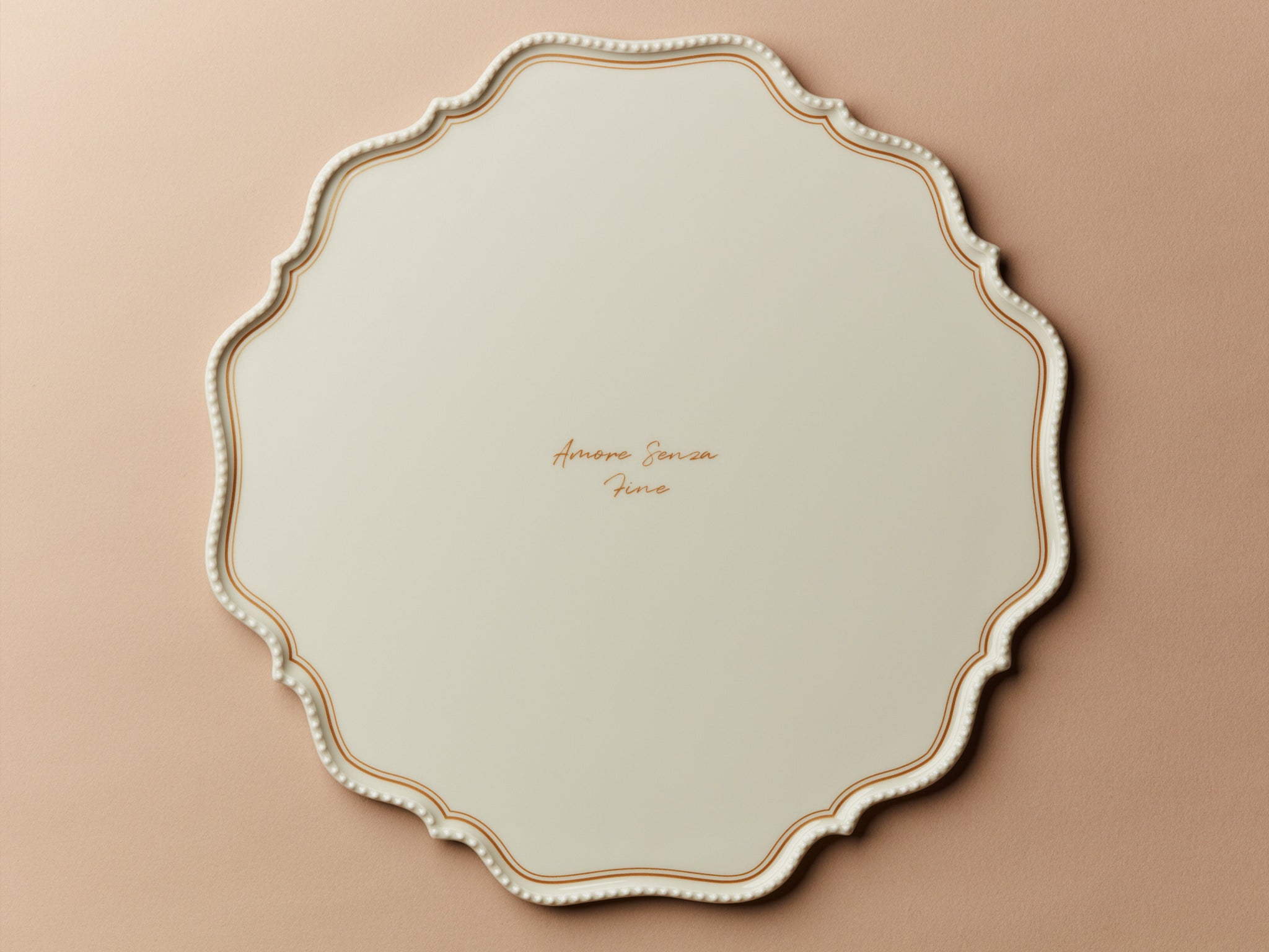 Secondi Teller 33 cm Taste Gold Amore Senza Fine
