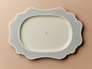 Secondi Teller 35 cm Oval Taste Stripe Blue Che Vuoi