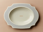 Pastateller 27 cm Oval Taste Stripe Blue Ciao Bello
