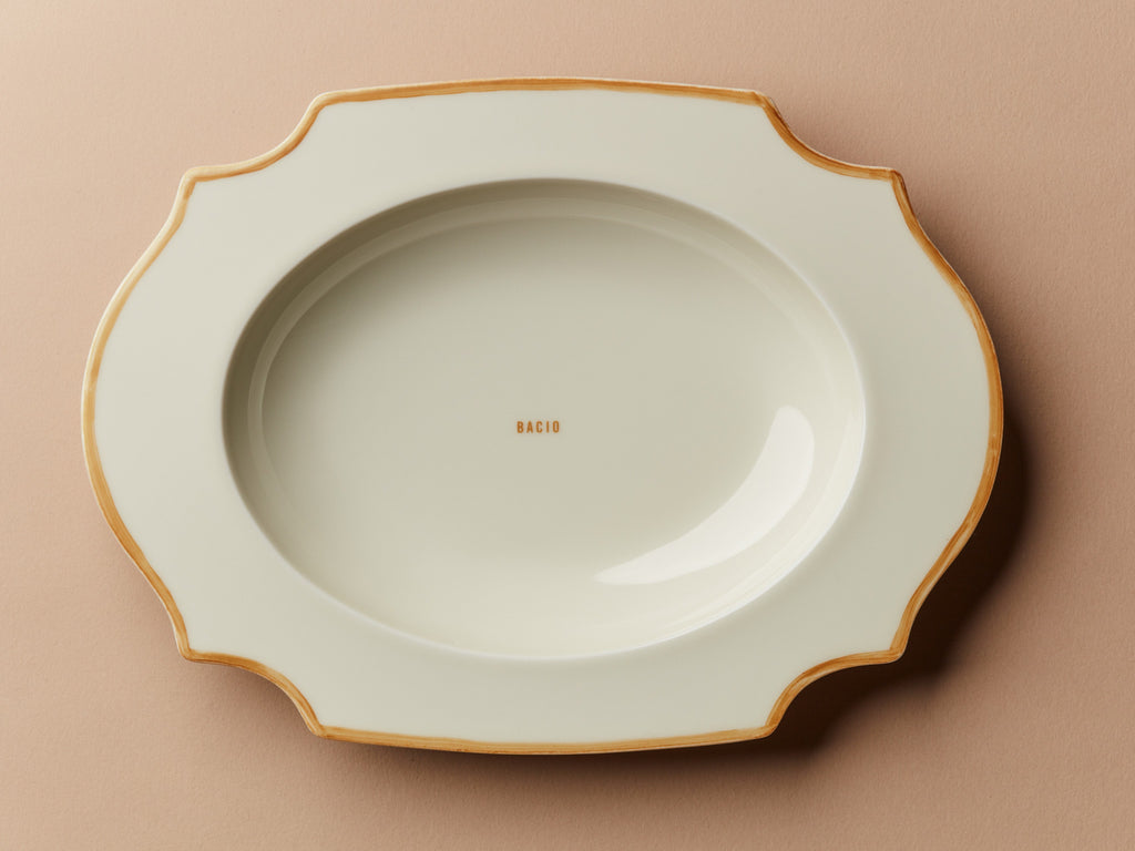 Pastateller 27 cm Oval Taste Gold Bacio