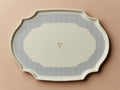 Secondi Teller 27 cm Oval Taste Stripe Blue ASF