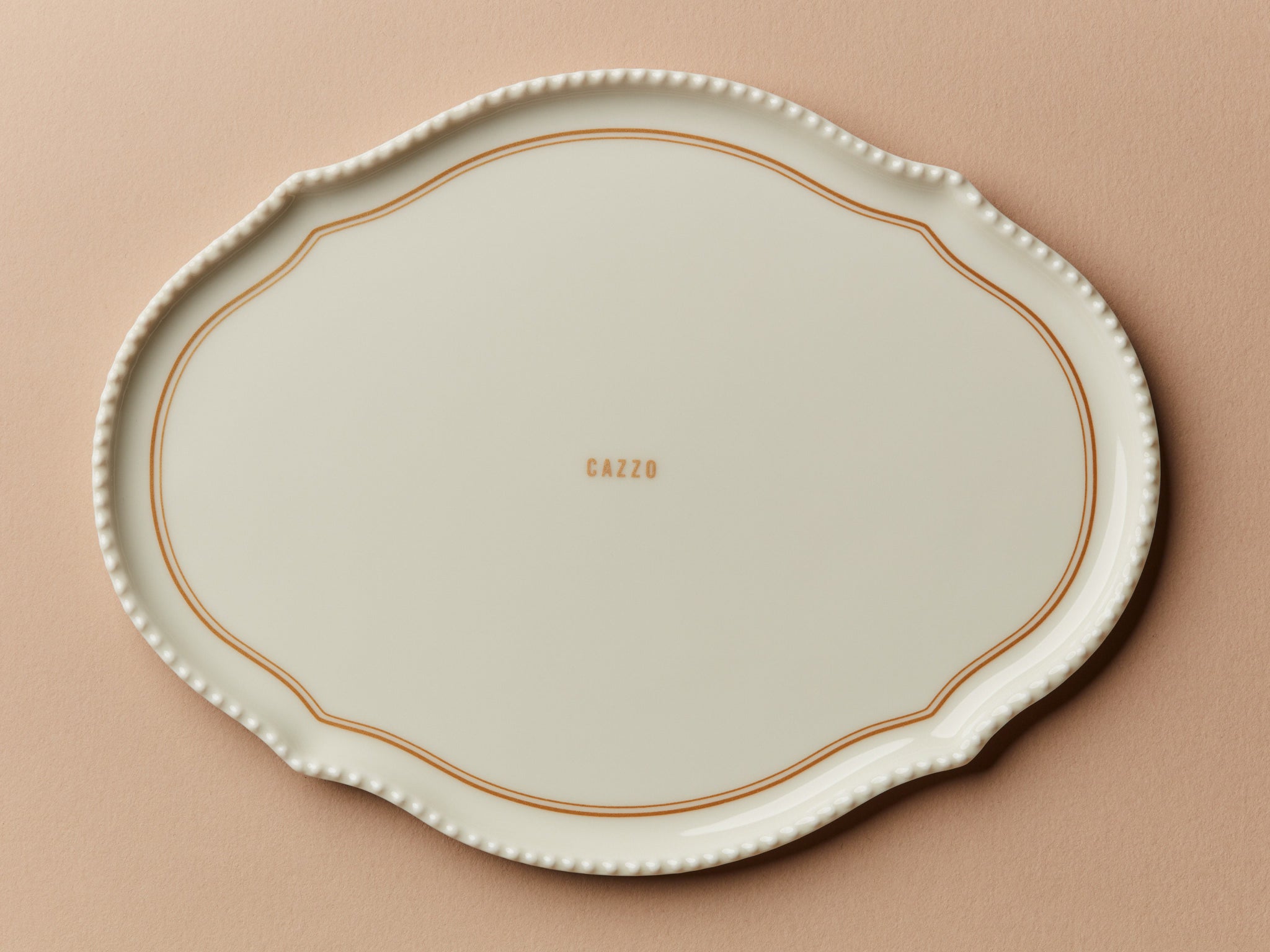 Servierplatte 20 cm Taste Gold Cazzo