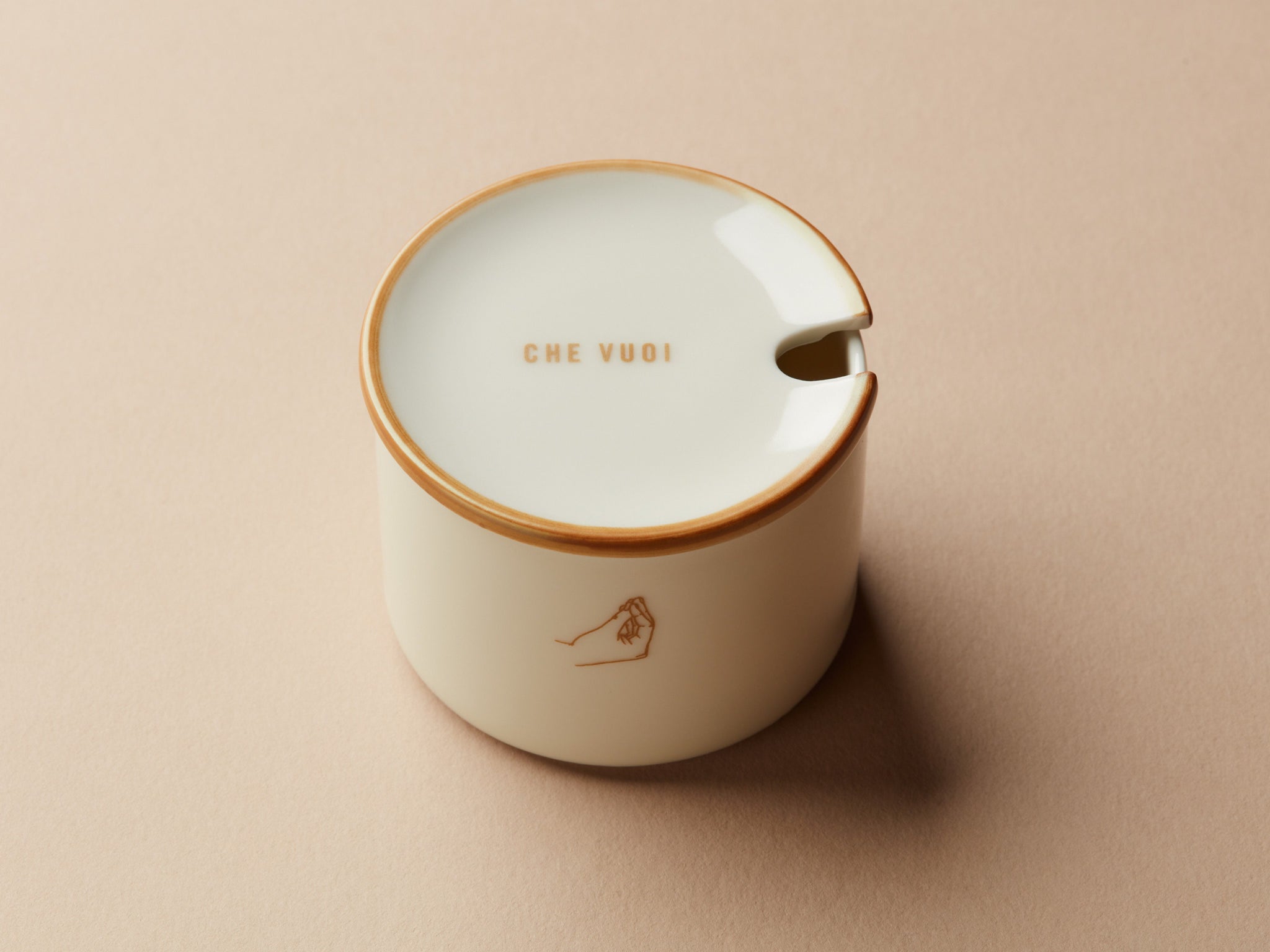 Zuckerdose 7 cm Plain Gold Che Vuoi